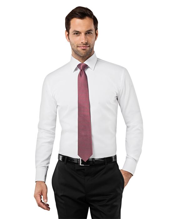 Shirt, slim-fit, uni - non-iron