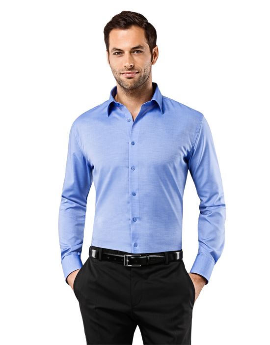 Shirt, slim-fit, uni - non-iron