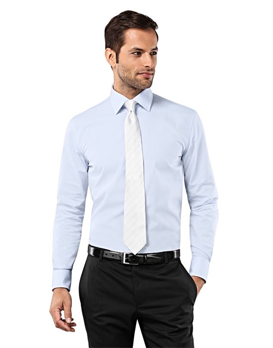 Shirt, slim-fit, uni - non-iron