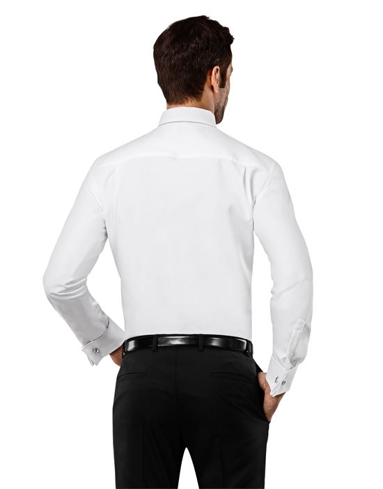 Shirt, slim-fit, double cuff, uni - non-iron