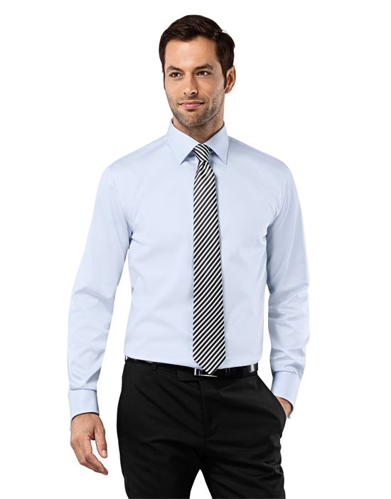 Shirt, regular-fit, double cuff, uni - non-iron