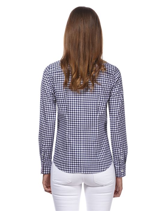 Blouse, modern-fit, checked - easy iron