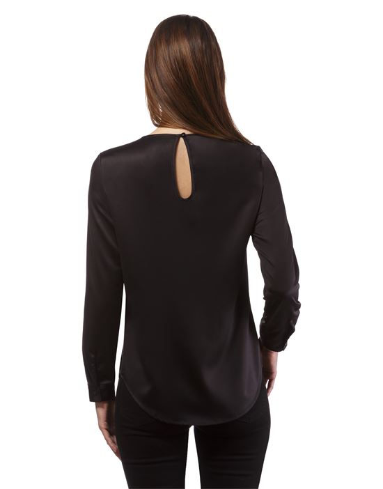 blouse, slightly fitted, round neck