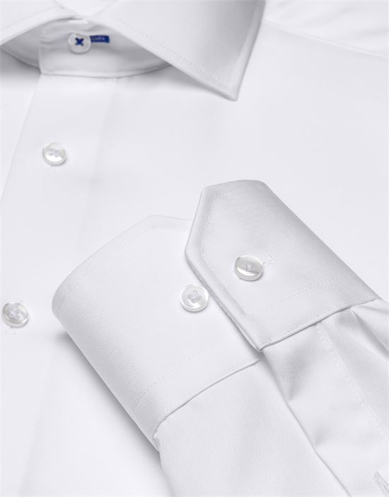 Shirt, slim-fit / fitted, twill - super non-iron