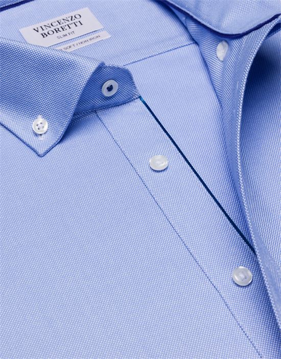 Shirt, slim-fit / fitted, soft oxford - non-iron