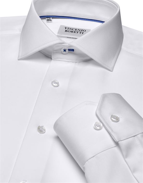 Shirt, regular-fit / straight cut, twill - non-iron