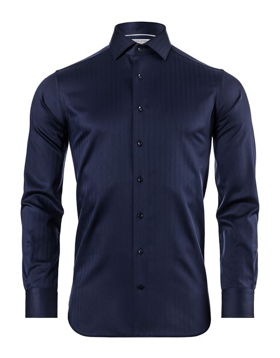 Shirt, regular-fit / straight cut, herringbone - non-iron