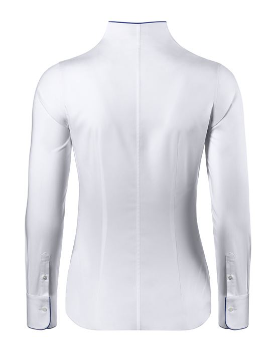 Blouse, modern-fit / slightly fitted , cup-shaped collar - easy-iron