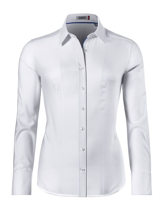 Bluse, modern-fit / leicht tailliert, Hemdkragen , soft Oxford - bügelleicht