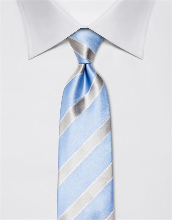 Tie, pure silk, striped