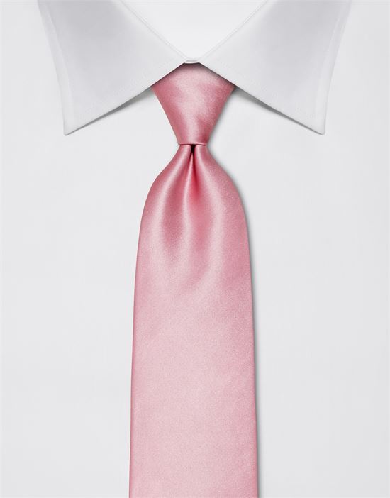 Tie, pure silk, plain coloured