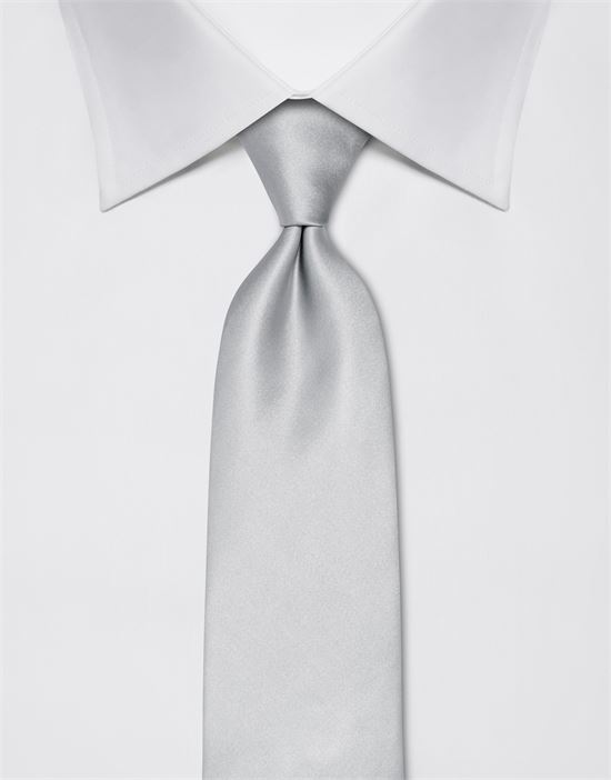 Tie, pure silk, plain coloured