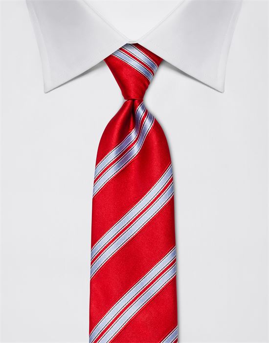 Tie, pure silk, striped