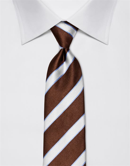 Tie, pure silk, striped