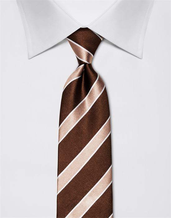 Tie, pure silk, striped