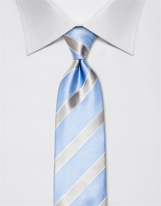 Tie, pure silk, striped