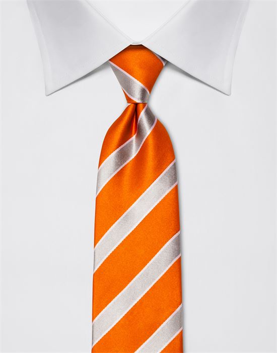 Tie, pure silk, striped