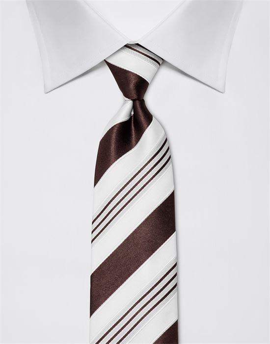 Tie, pure silk, striped