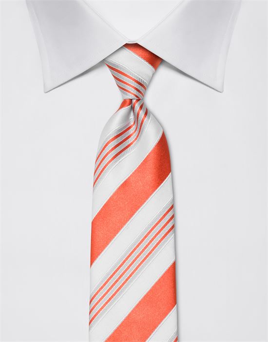 Tie, pure silk, striped