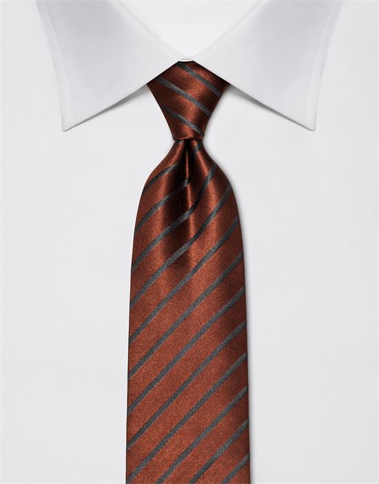 Tie, pure silk, striped