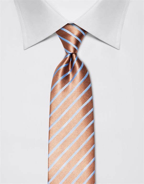 Tie, pure silk, striped