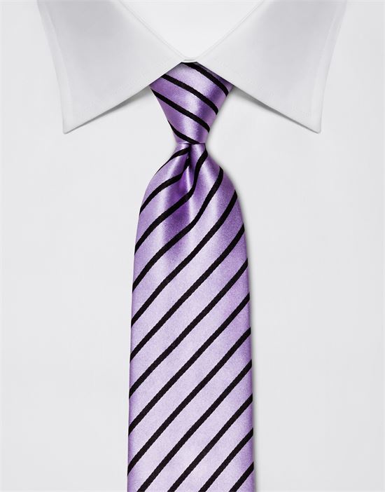 Tie, pure silk, striped