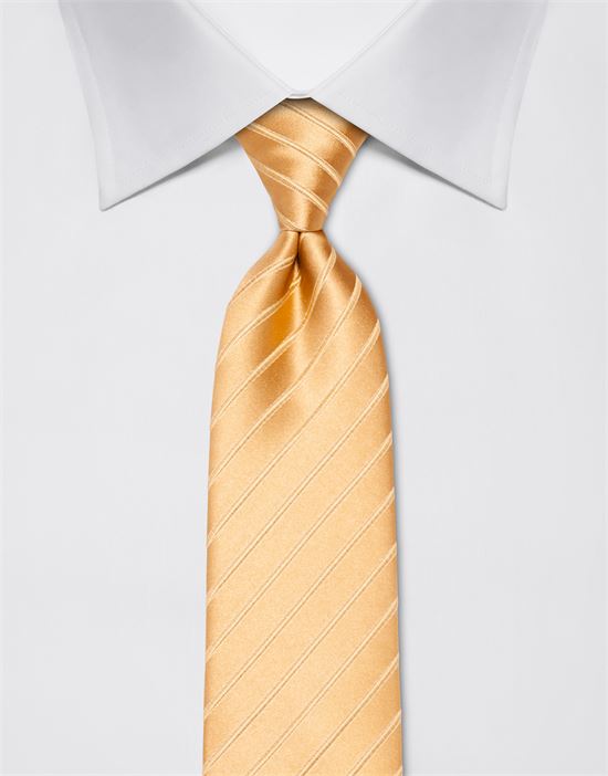 Tie, pure silk, tone in tone striped