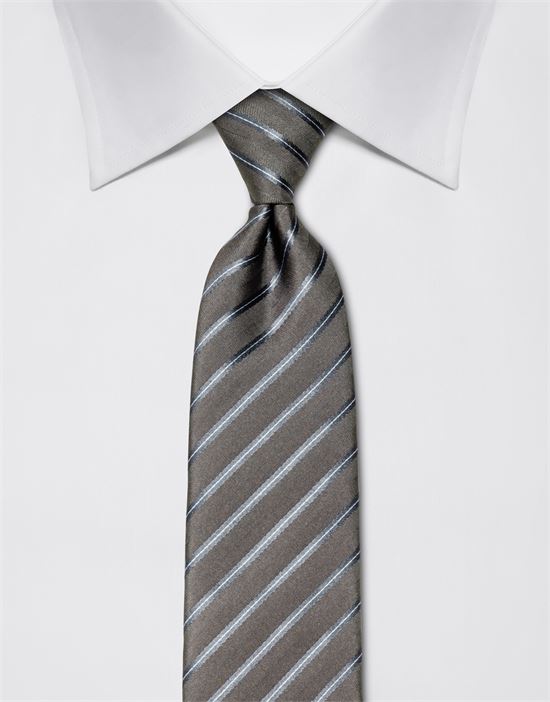 Tie, pure silk, striped