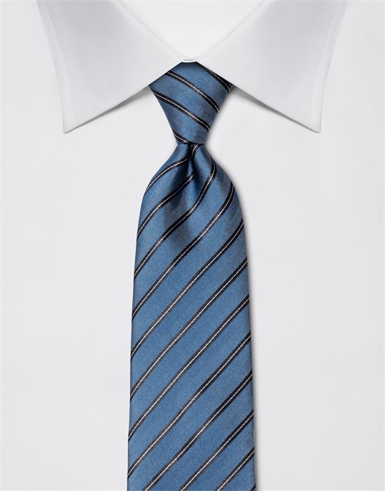 Tie, pure silk, striped