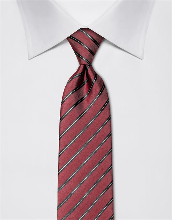 Tie, pure silk, striped