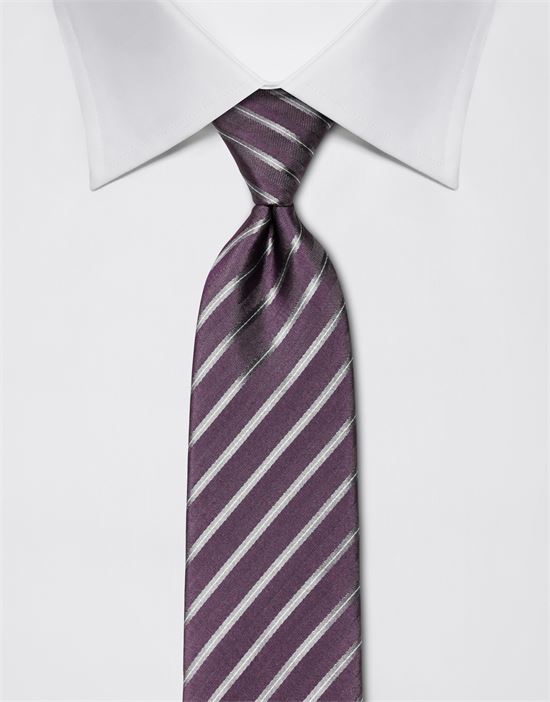 Tie, pure silk, striped