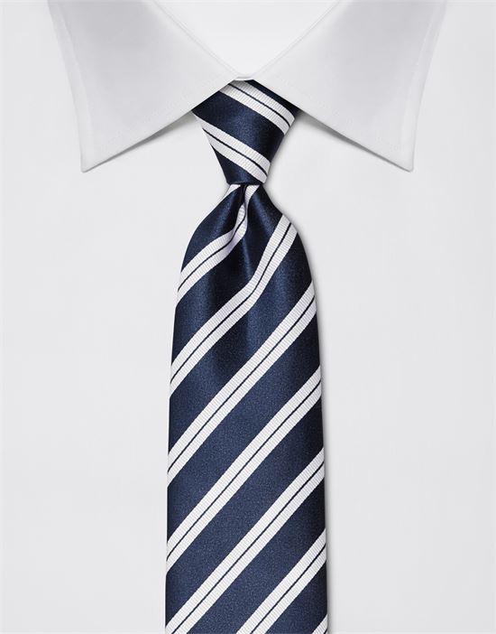 Tie, pure silk, striped