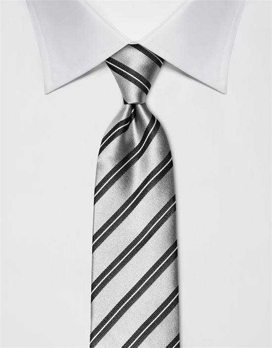 Tie, pure silk, striped