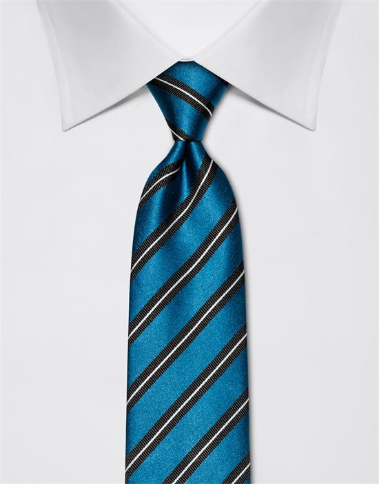 Tie, pure silk, striped