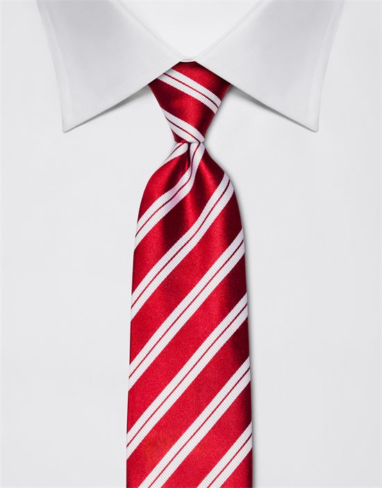 Tie, pure silk, striped