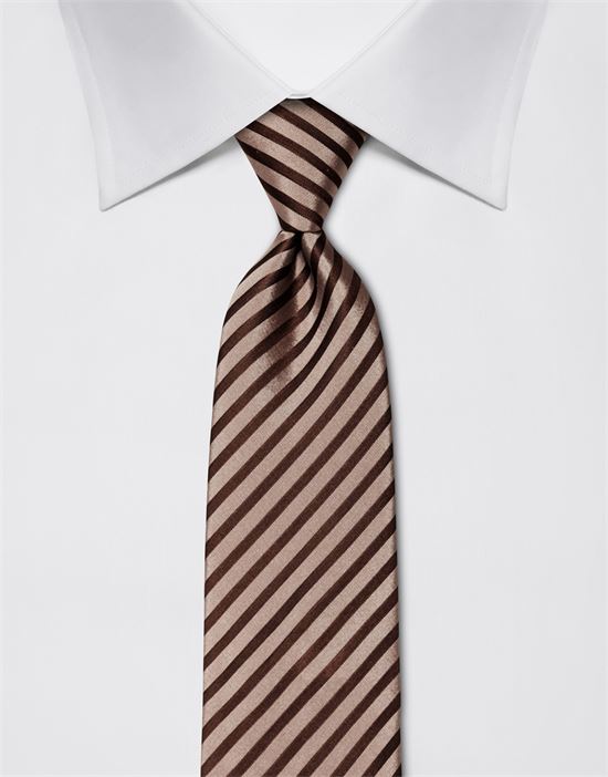 Tie, pure silk, striped