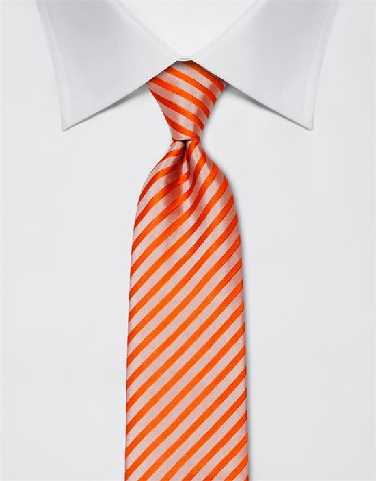 Tie, pure silk, striped