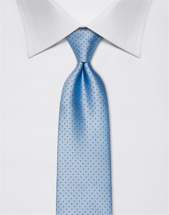 Tie, pure silk, dotted pattern