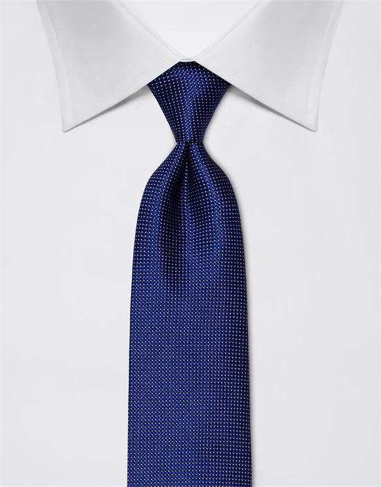 Tie, pure silk, dotted pattern