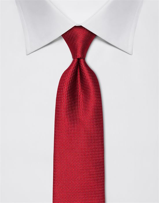 Tie, pure silk, dotted pattern