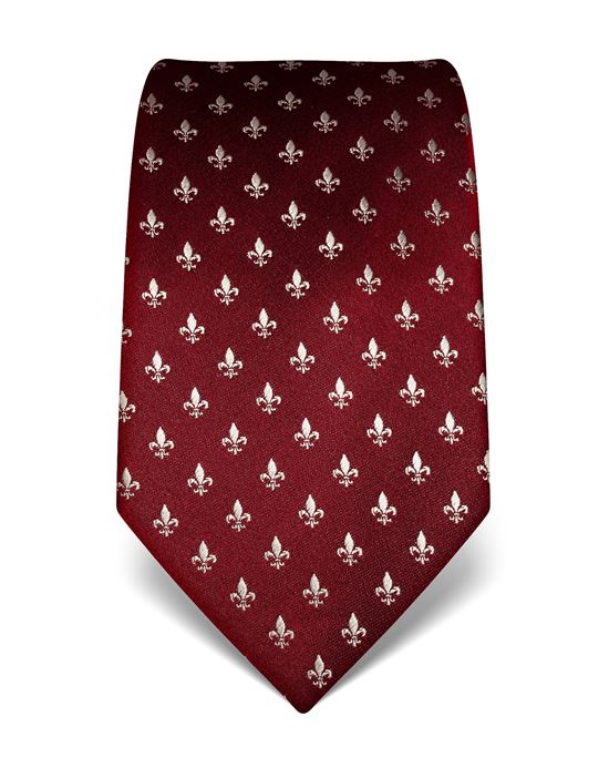 Tie, pure silk, fleur de lis