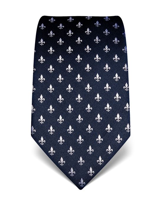 Tie, pure silk, fleur de lis