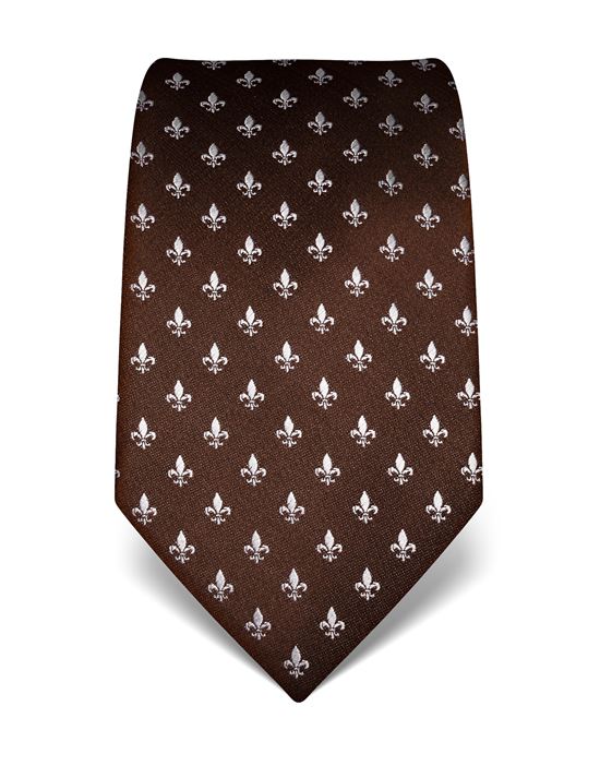 Tie, pure silk, fleur de lis