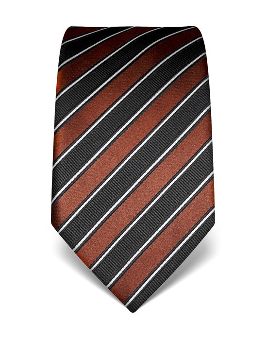 Tie, pure silk, striped