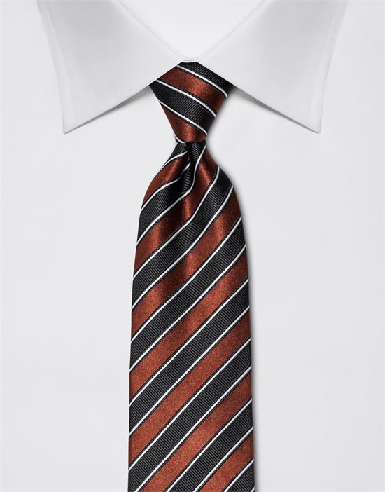 Tie, pure silk, striped