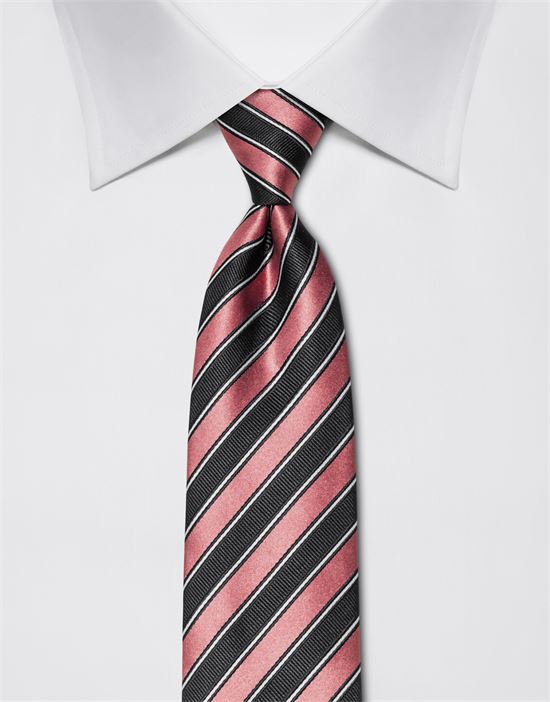 Tie, pure silk, striped