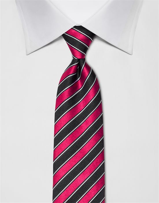 Tie, pure silk, striped