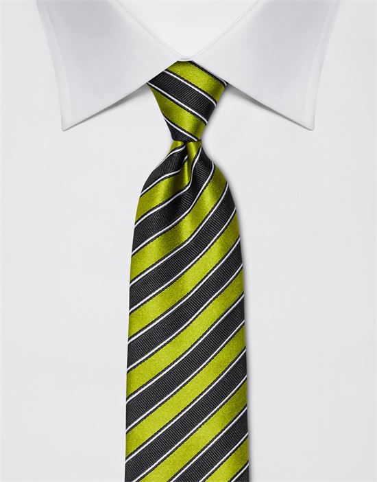 Tie, pure silk, striped