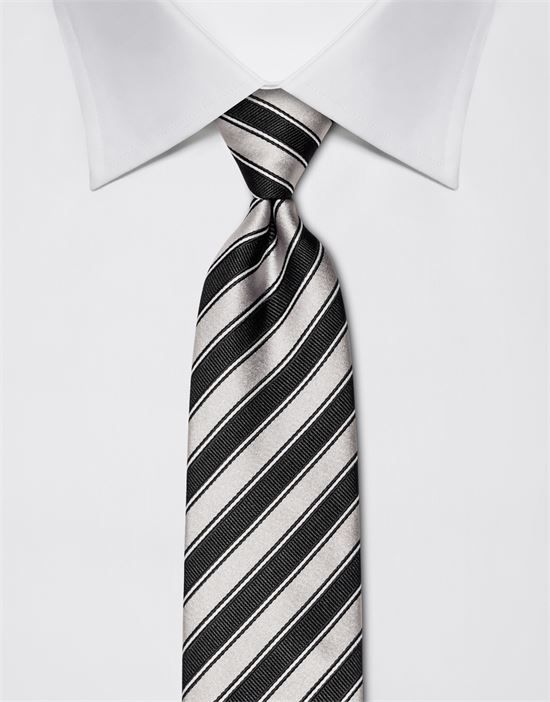 Tie, pure silk, striped