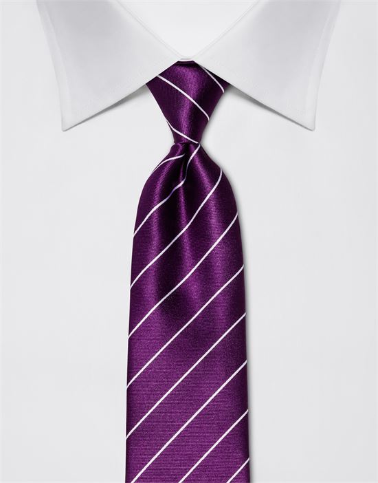 Tie, pure silk, striped